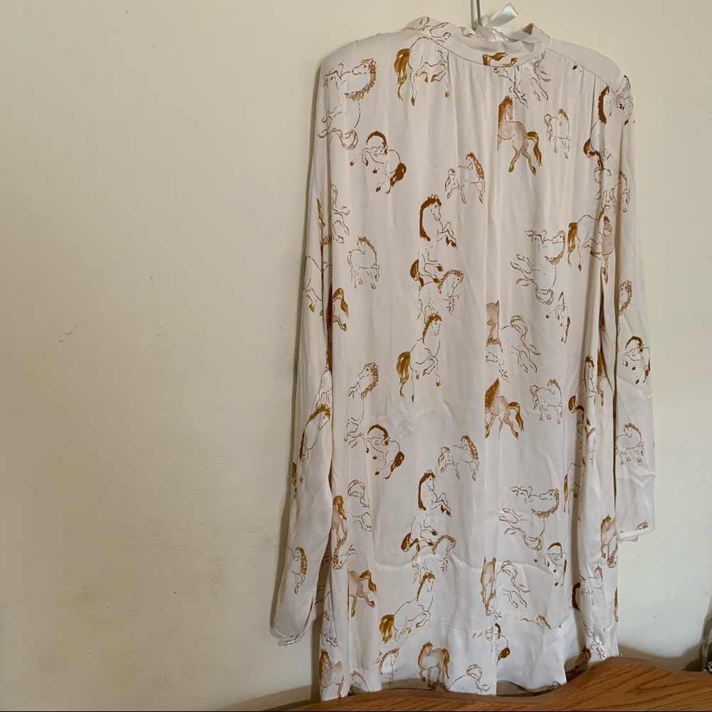 Aritzia Little Moon Horses Print Honeysuckle Dress - Picture 7 of 10